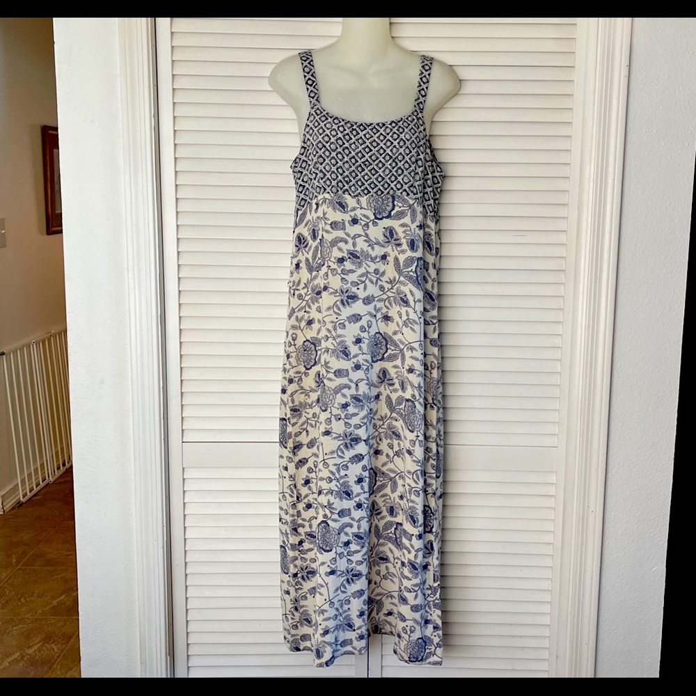 Karavan Boho Paisley Maxi Dress Size M